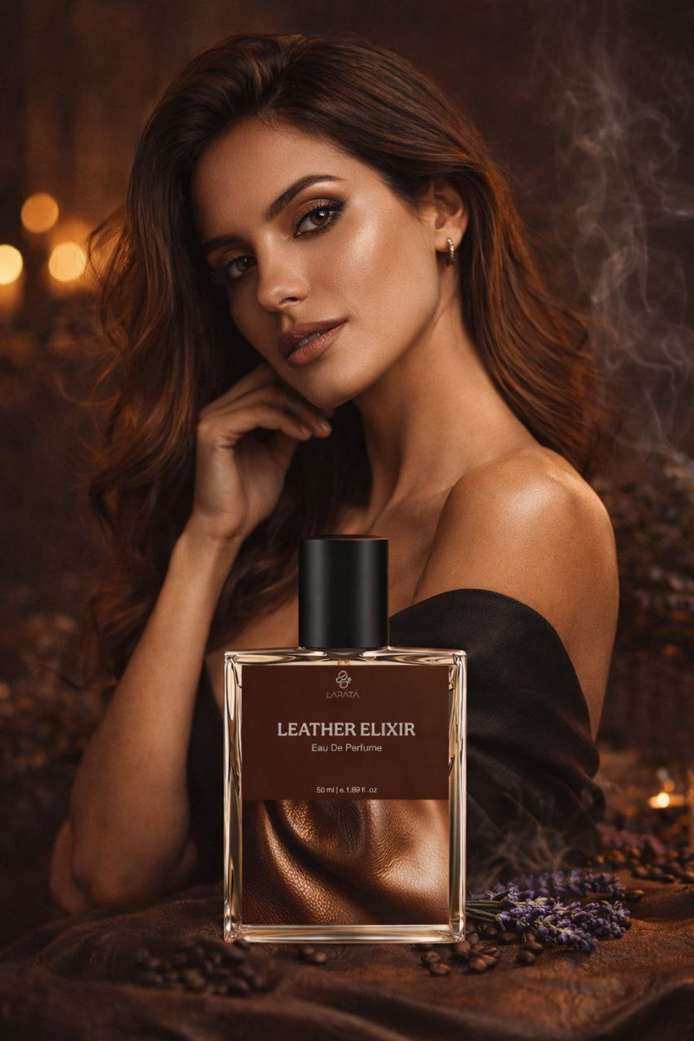 Image of larata Leather Elixir Strong Perfume | Classic Leather Elixir Scent | Long Lasting Eau de Parfum - 50 ml