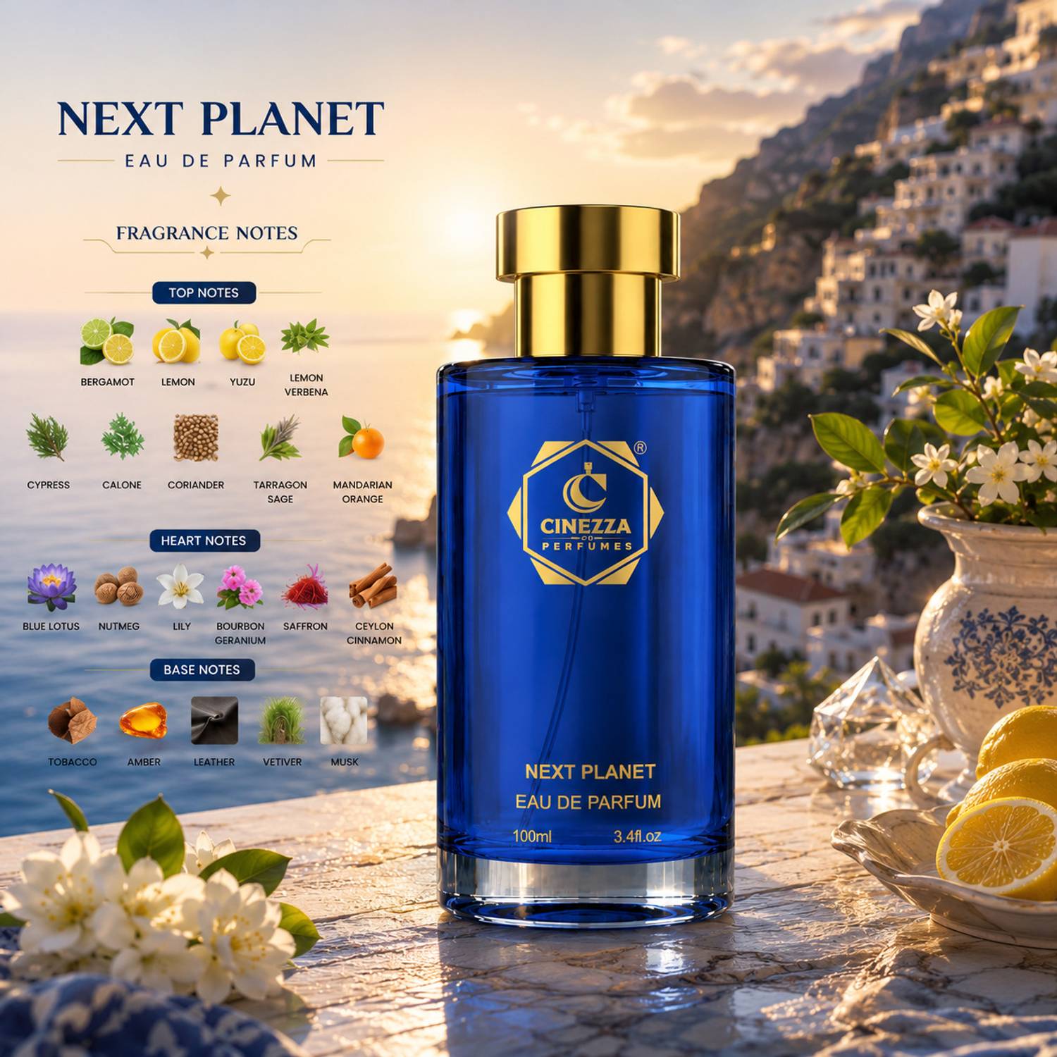 cinezza Patel Neck Next Planet 100ml Eau de Parfum - Image 3