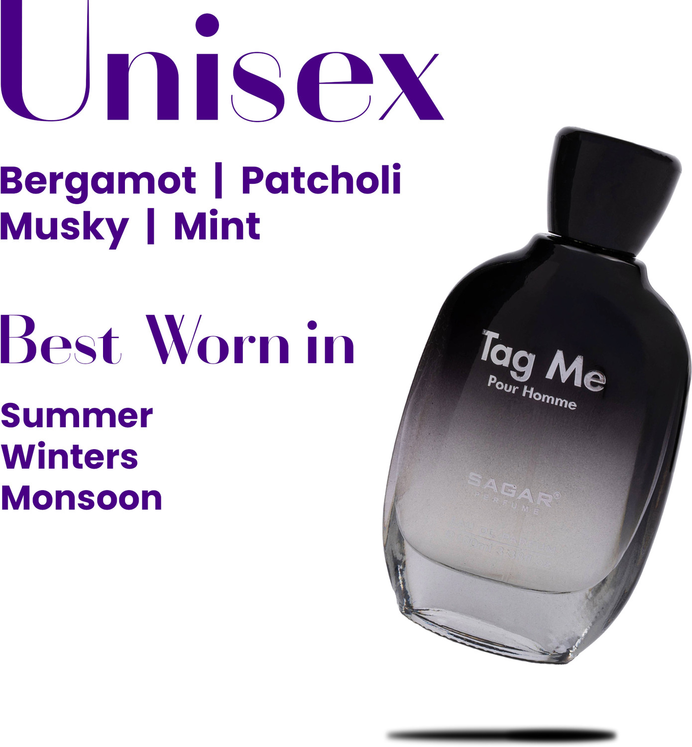 Image of SAGAR TAG-ME PERFUME FOR MEN AND WOMEN WITH SPORTY AND COOLNESS SCENT. Perfume - 100 ml