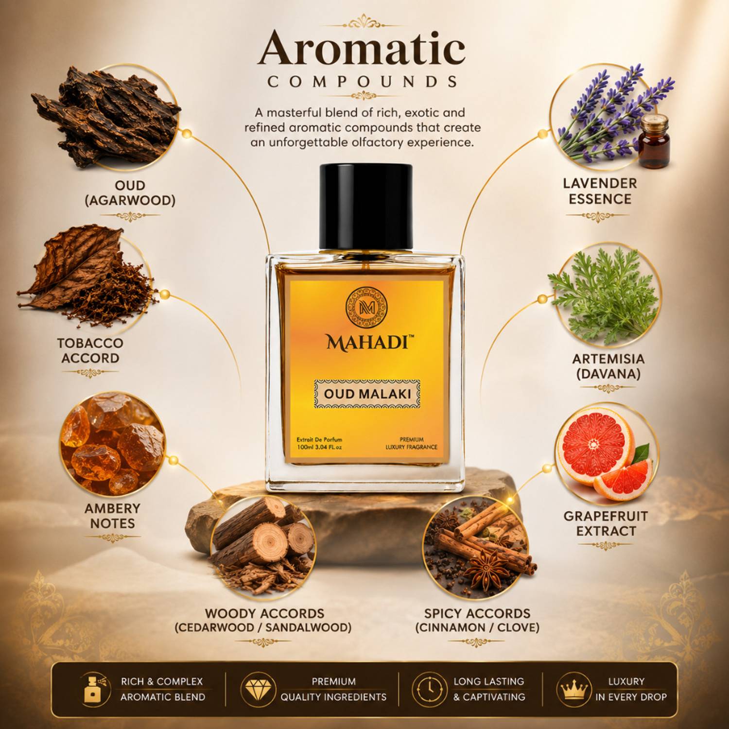 Mahadi Oud Malaki Perfume 100 ml - Image 4