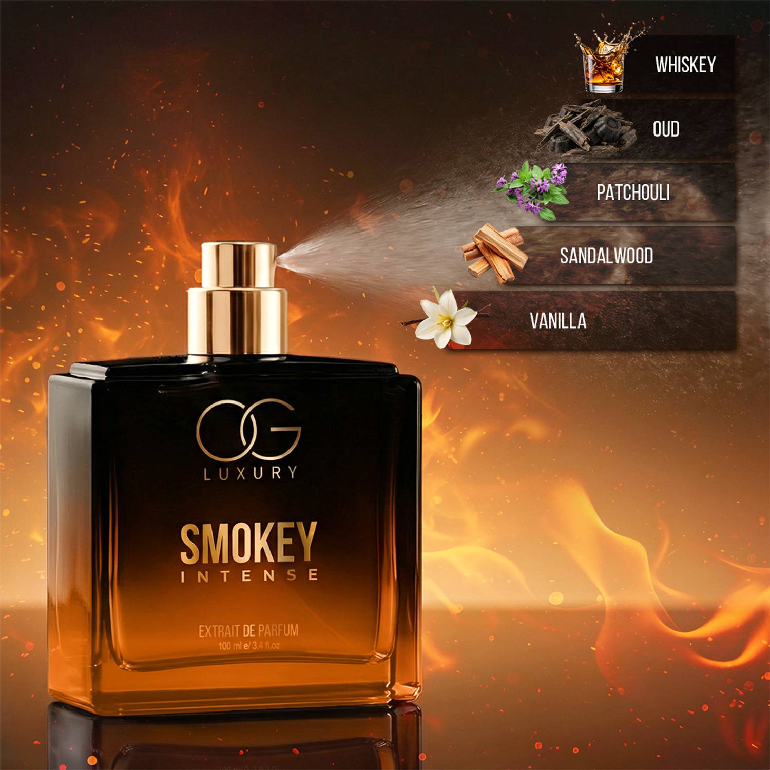 OG LUXURY Smokey Intense Whiskey Perfume - 100 ml - Image 5