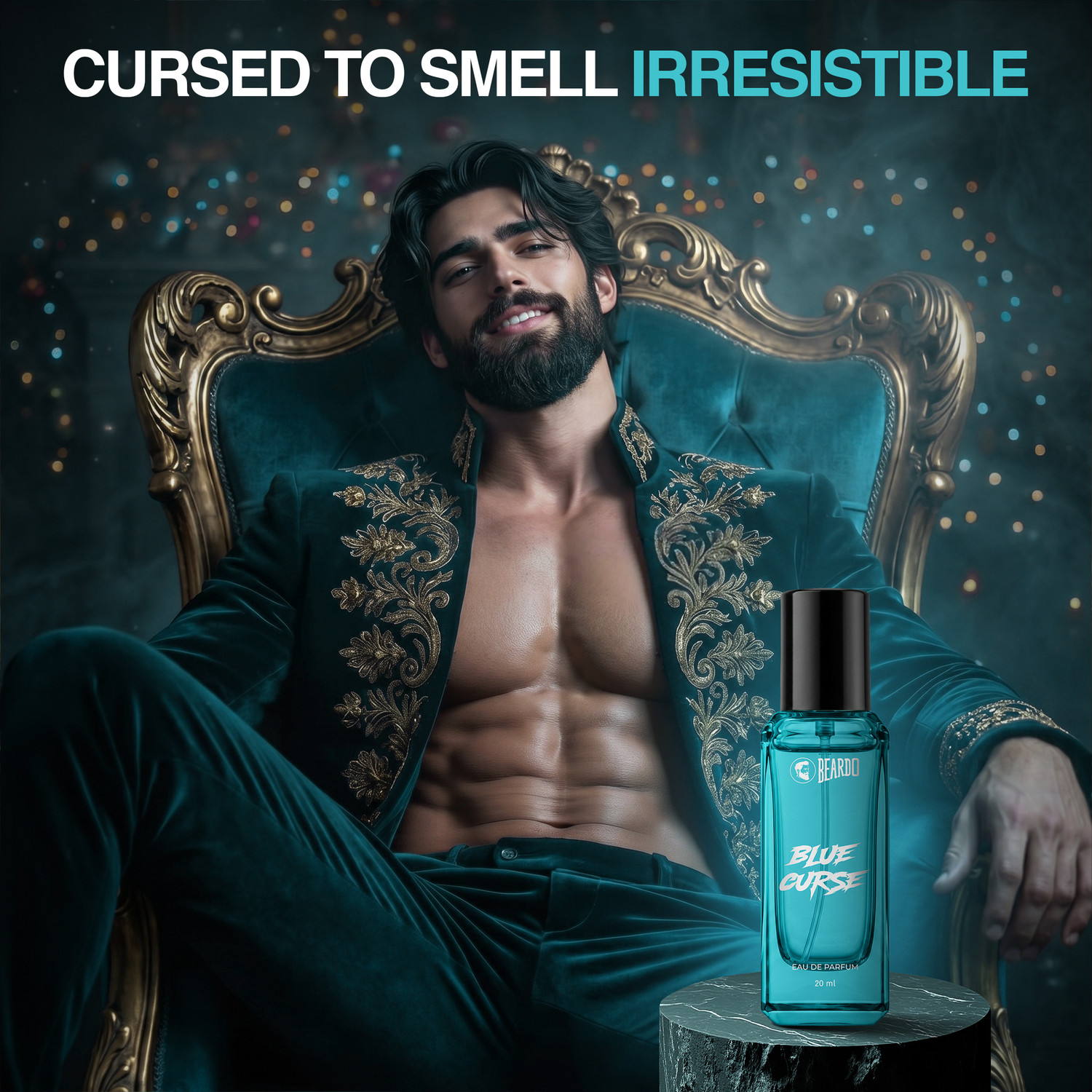 Image of BEARDO Sea Borne & Blue Curse Perfume For Men | Citrus, Fresh, Woody | Gift For Men | Eau de Parfum - 40 ml