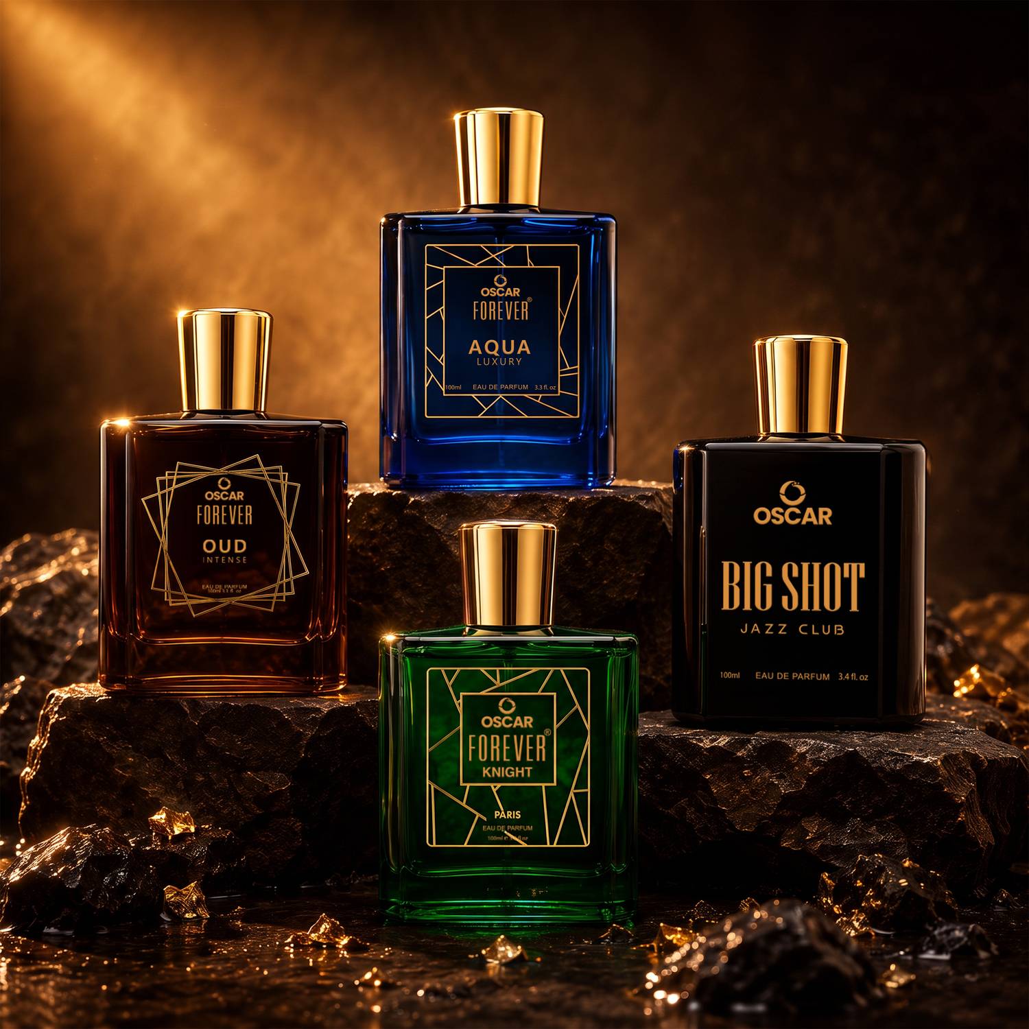 OSCAR Bigshot Jazz Club & Aqua Luxury, Oud Intense, Knight Perfume - Image 1