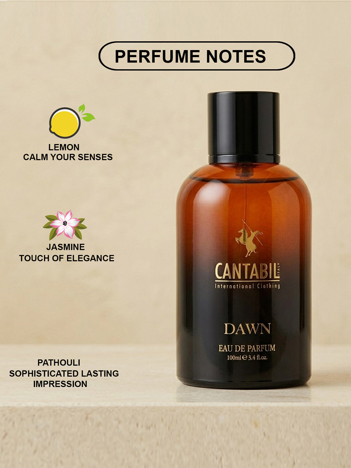 Image of CANTABIL Dawn Long Lasting Unisex Perfume Body Spray Eau de Parfum - 100 ml