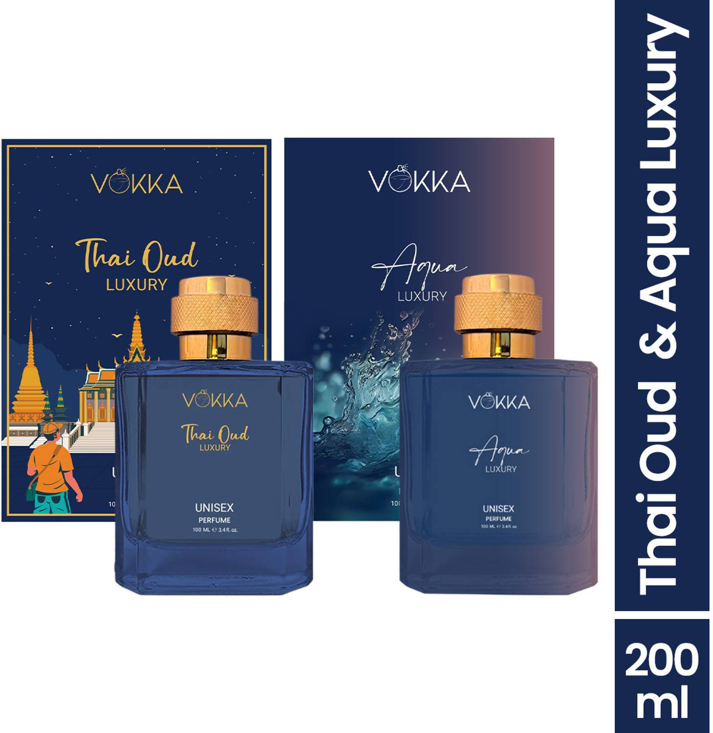 VOKKA Thai Oud & Aqua 200ml Perfume Pack of 2 · 100 ml (200 ml total) - Image 2