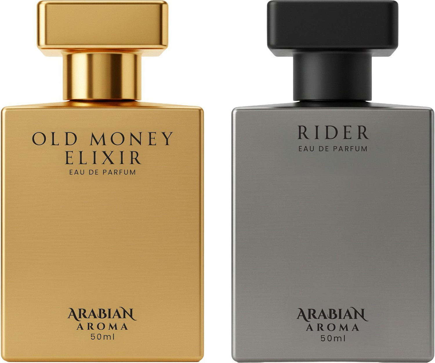 Image of Arabian Aroma Old Money Elixir & Rider Eau De Parfum 50ml - Long Lasting Luxury Fragrance Eau de Parfum - 50 ml