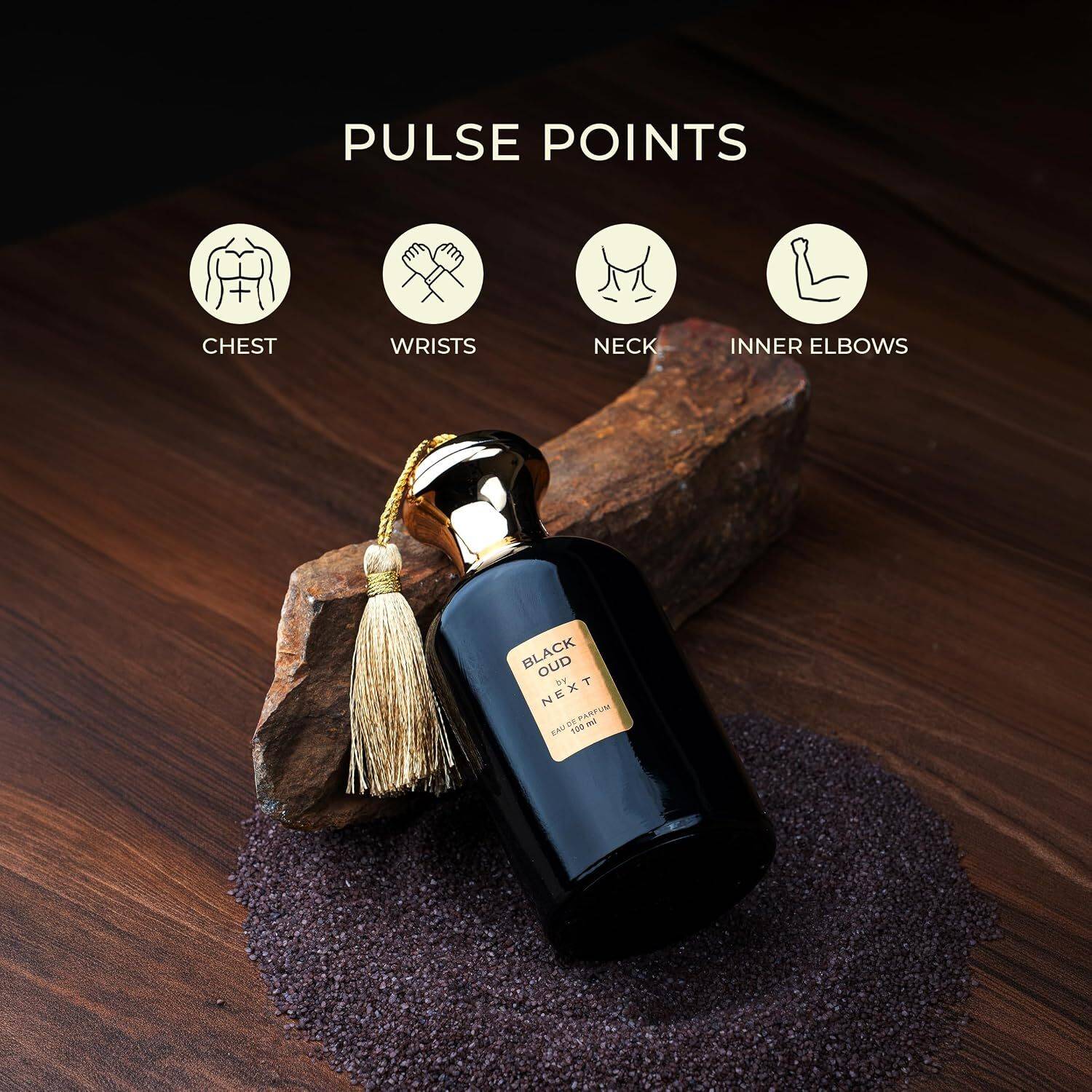 NEXT Black Oud Perfume for Men 100 ml - Image 5