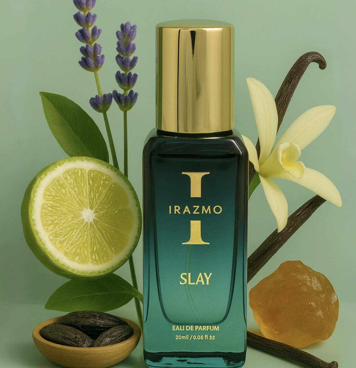 Image of Irazmo Slay | Long Lasting | Travel Friendly | Woody, Musk, Spicy | Eau de Parfum - 20 ml (For Men)
