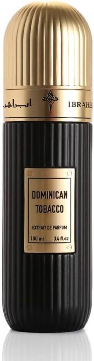 dominican tobacco perfume by Ibraheem AlQurashi Top notes are Tobacco, Lavender and Cinnamon; middle notes are Guaiac Wood and Orchid; base notes are Saffron, Bergamot and Neroli. @6500/= Ibraheem Al Qurashi Dominican Tobacco