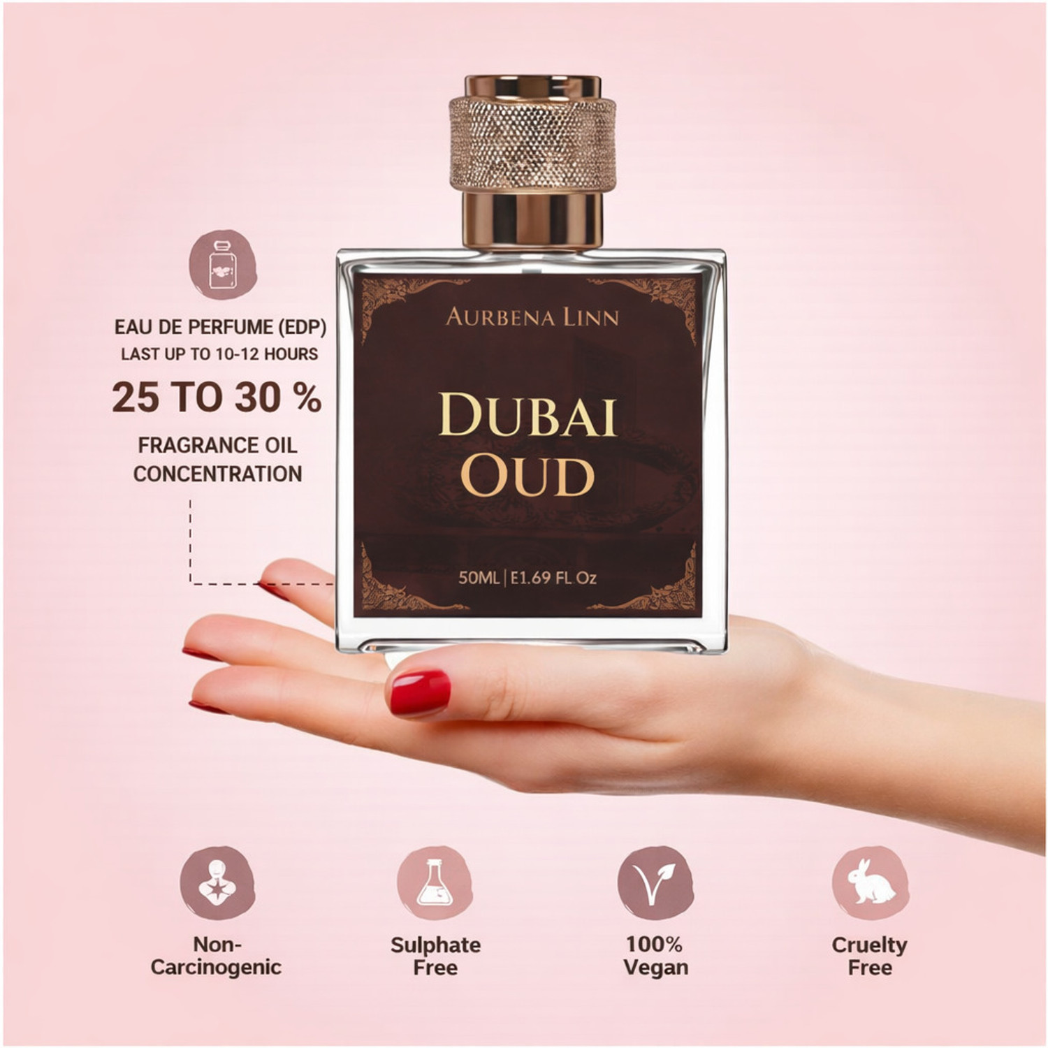 Image of Aurbena Linn DUBAI OUD Eau de Parfum - 50 ml0.2 Eau de Parfum - 50 ml (For Men & Women)