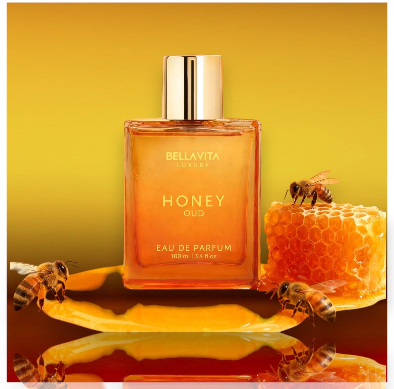 Image of Bellavita Luxury Honey Oud Vanilla Oud Perfume Eau de Parfum - 100 ml