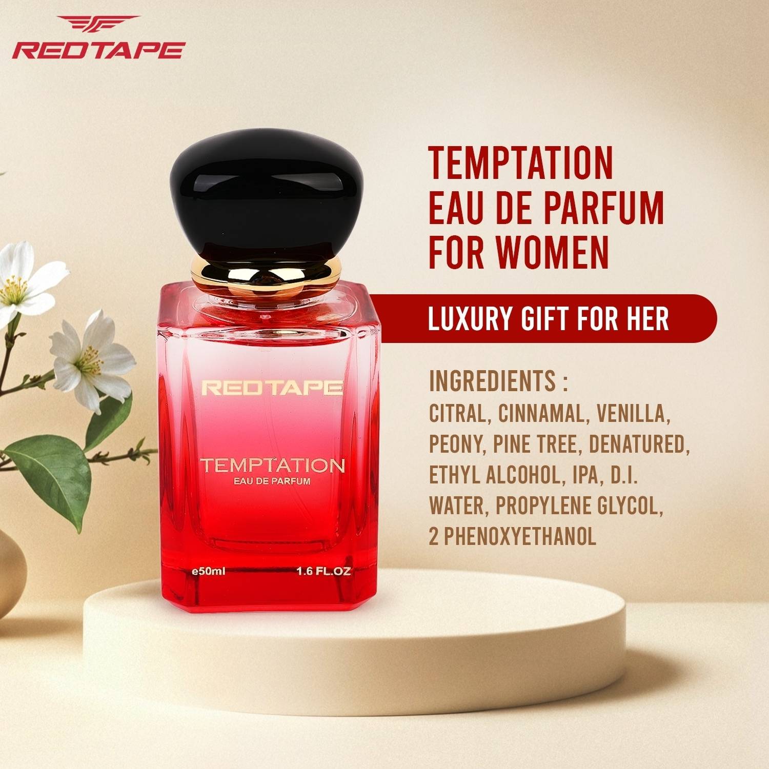 Red Tape Temptation Eau de Parfum 50 ml - Image 2