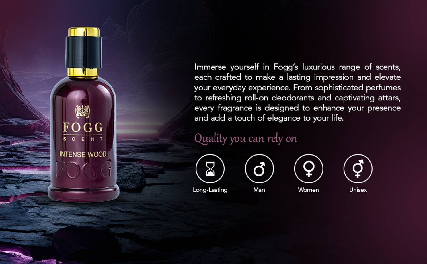 FOGG Intense Wood Eau de Parfum - 100 ml (For Men)