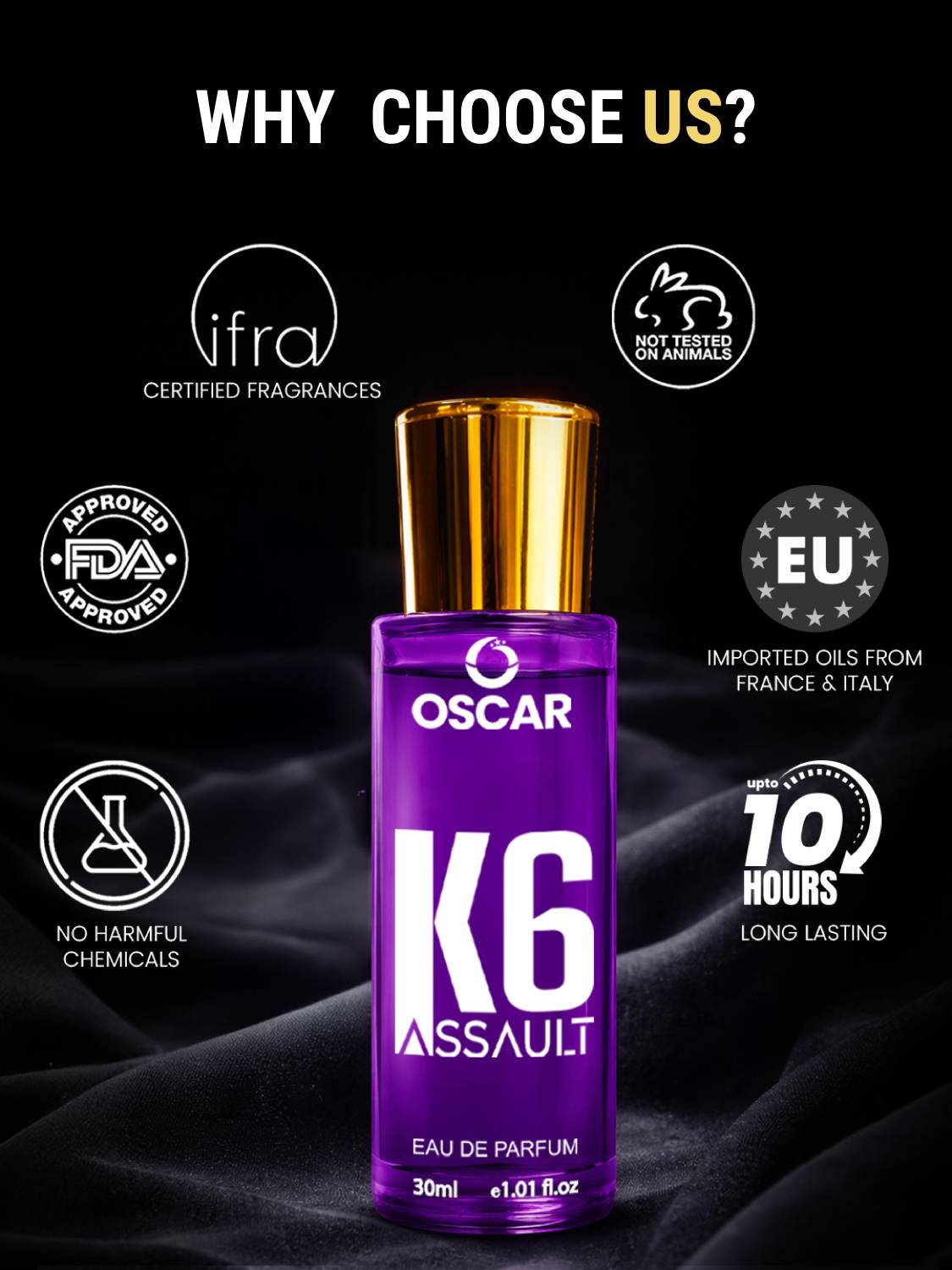 OSCAR K6 Assault Premium Perfume 30 ml - Image 4