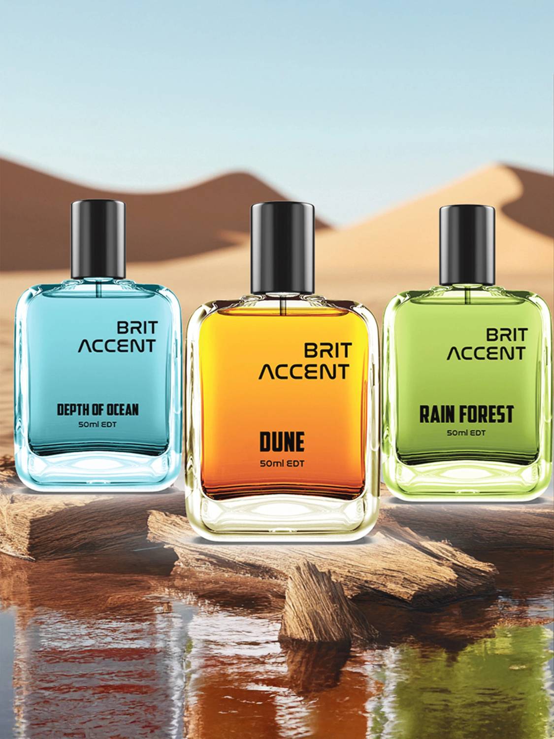 Brit Accent Combo Pack of 3, 150 ml Pack of 3 · 150 ml (450 ml total) - Image 1