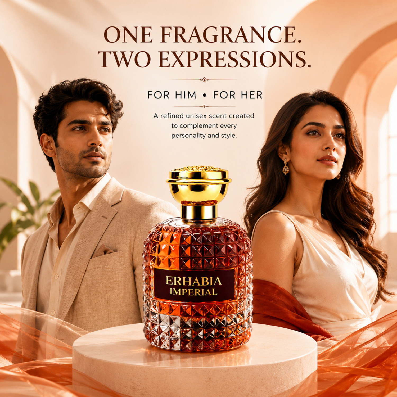 Image of erhabia Premium Long Lasting Unisex Perfume Spray Eau de Parfum - 100 ml (For Men & Women)