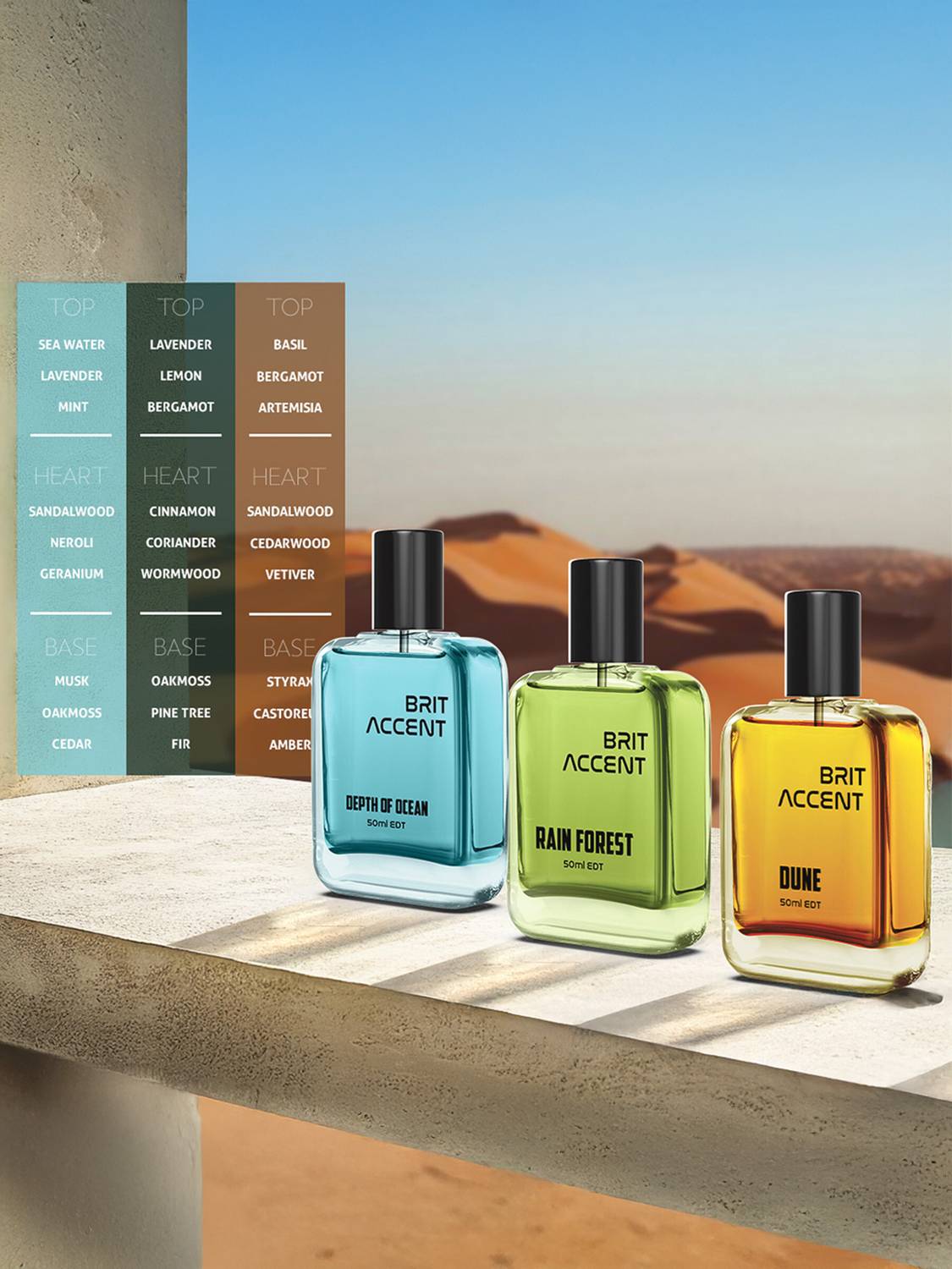 Brit Accent Combo Pack of 3, 150 ml Pack of 3 · 150 ml (450 ml total) - Image 3