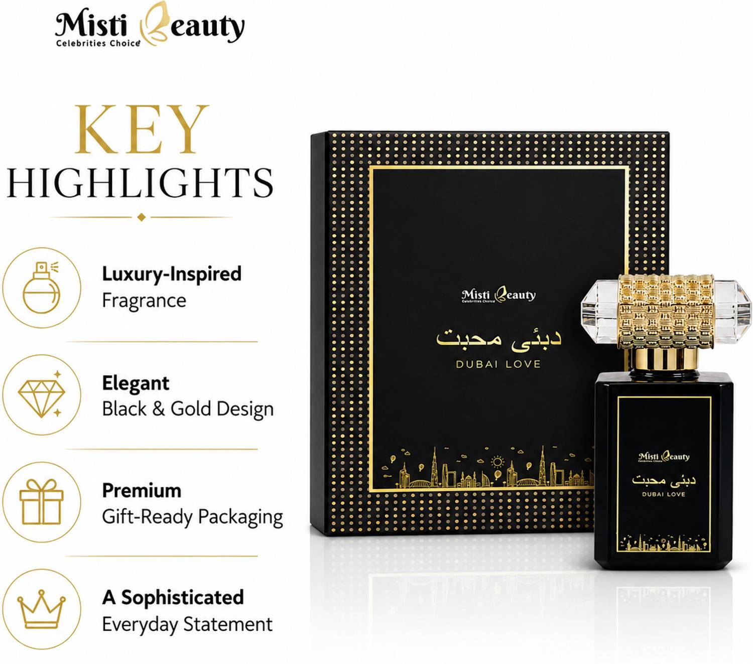 Misti Dubai Love Perfume 50 ml - Image 2