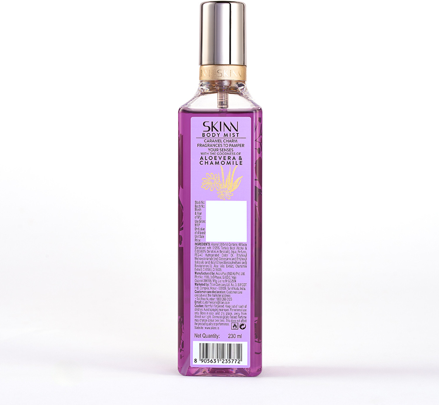 Image of SKINN by TITAN Caramel charm Eau de Parfum - 230 ml