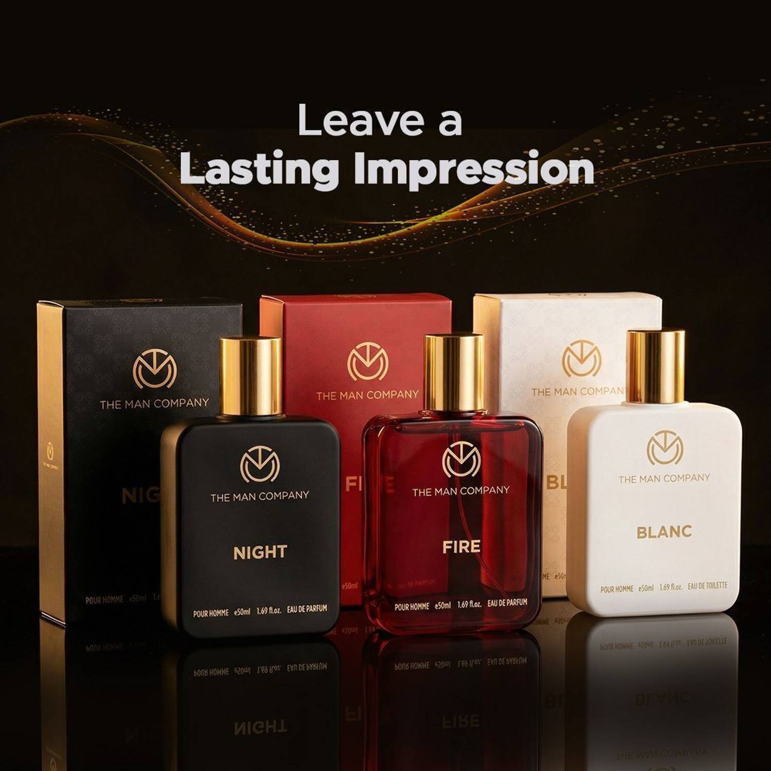 The Man Company Fire, Night, Blanc Pack of 3 · 50 ml (150 ml total) - Image 4