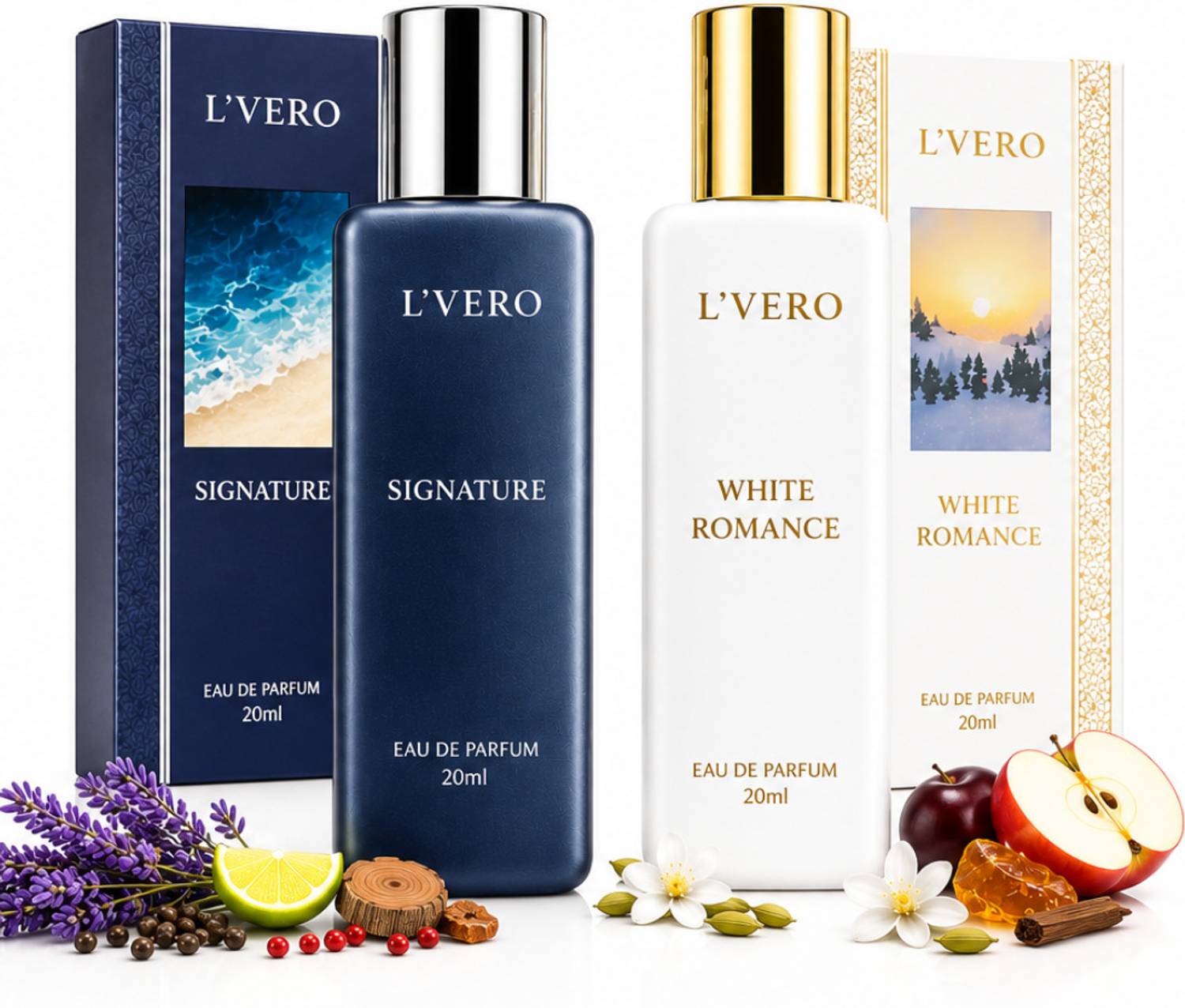 L'vero Signature+ White Romance Eau de Parfum 40ml - Image 1