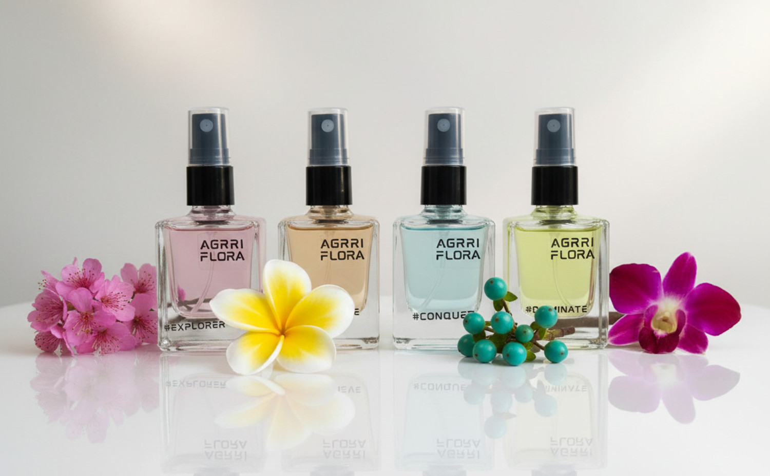 Image of Agrri Flora 15ML X 4PCS Perfume - 60 ml