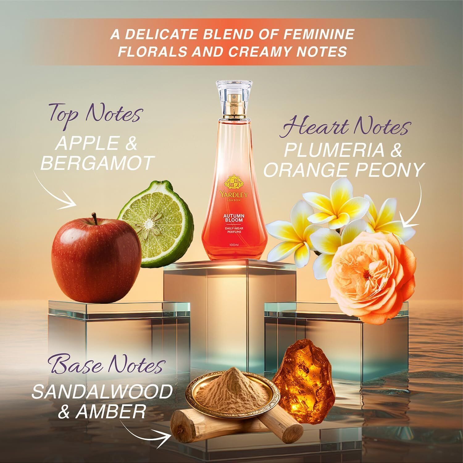Image of Yardley London Autumn Bloom (Daily Wear Perfume) Eau de Toilette - 100 ml