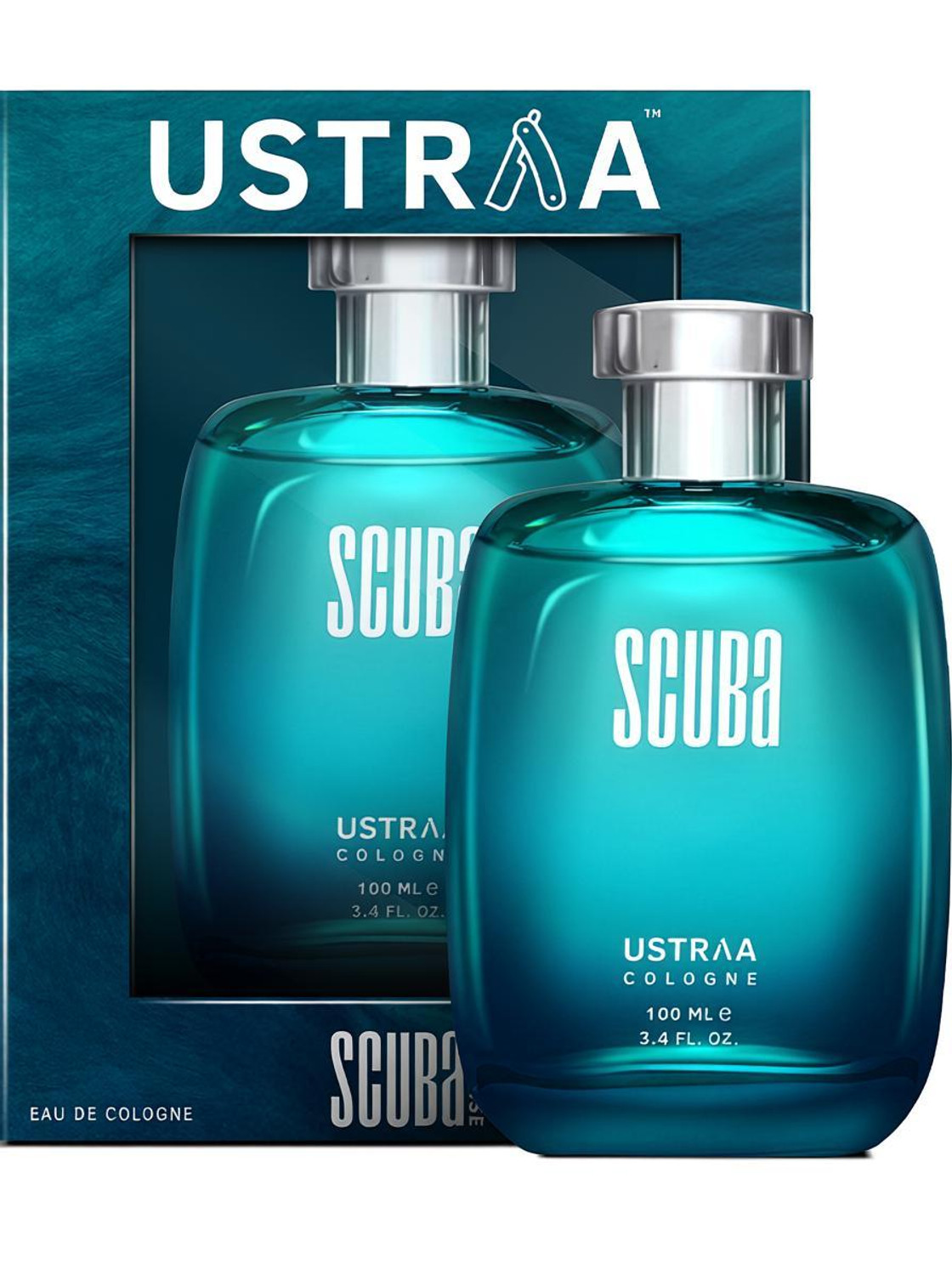 USTRAA Scuba Cologne - Perfume for Men | With lively Spicy & Deep Aquatic Notes Perfume  -  100 ml