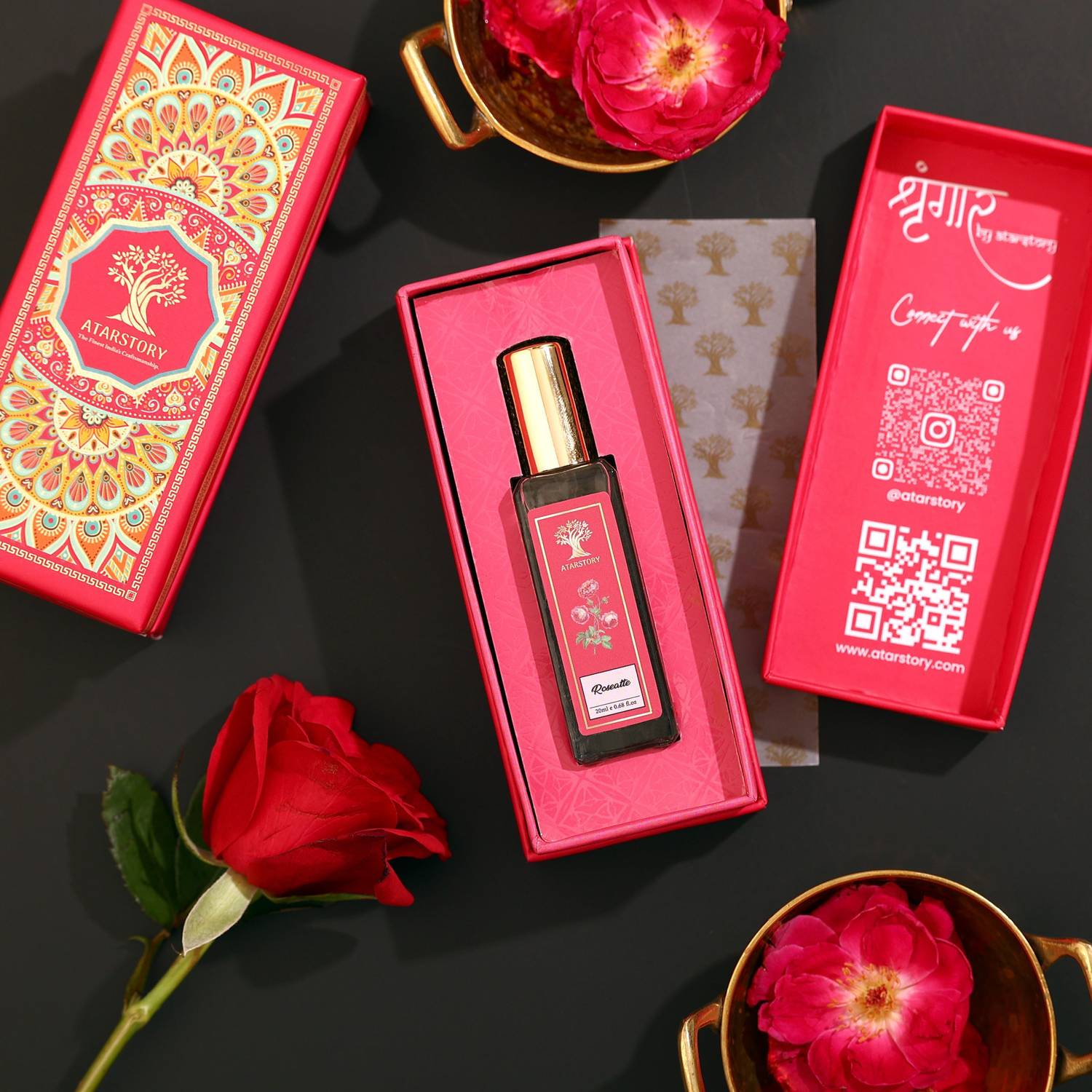 ATARSTORY Roseatte Long Lasting Perfume For Unisex | Premium Fragrance Spray | Rose Floral Perfume  -  20 ml