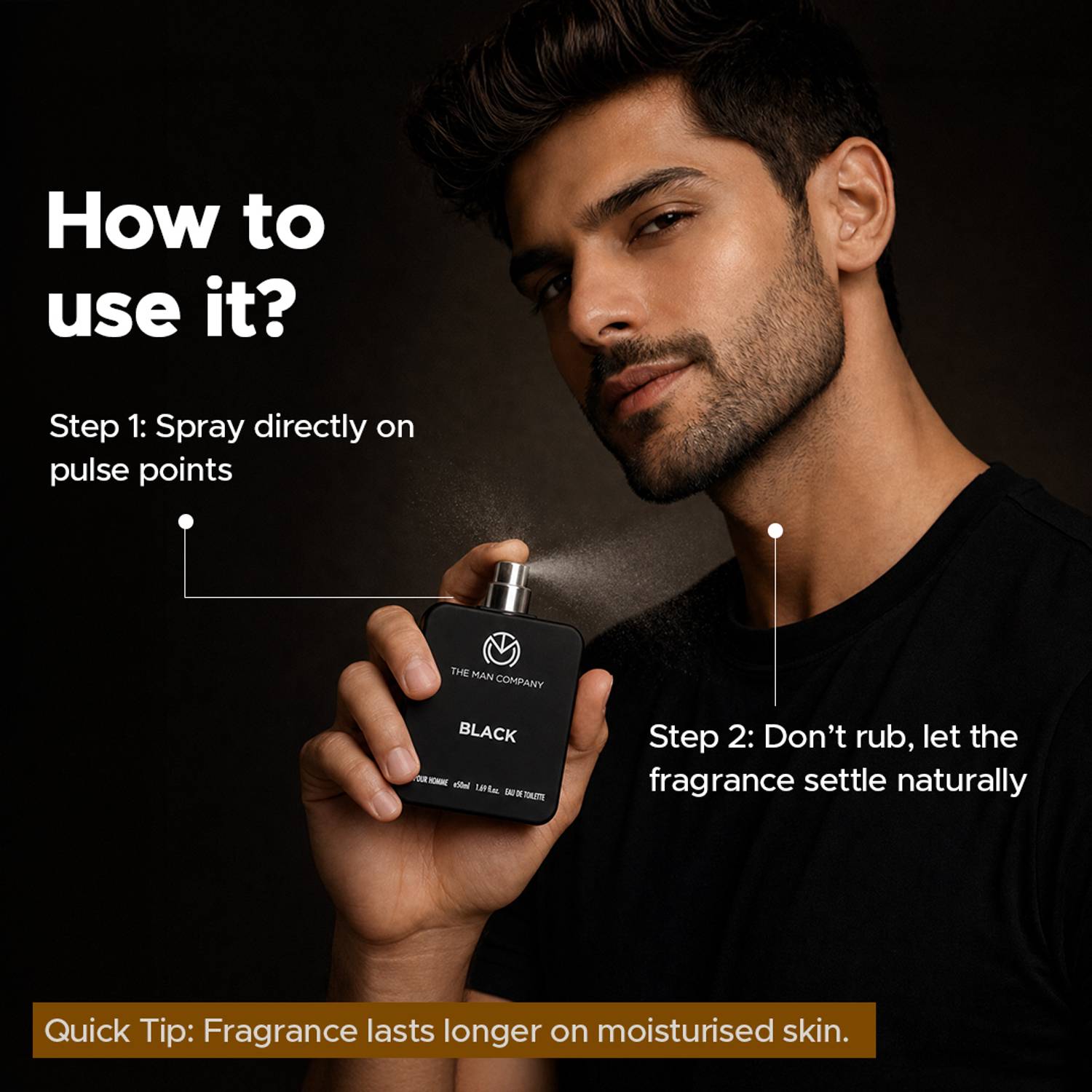 The Man Company Blanc & Black EDT 50ml Gift Set - Image 5