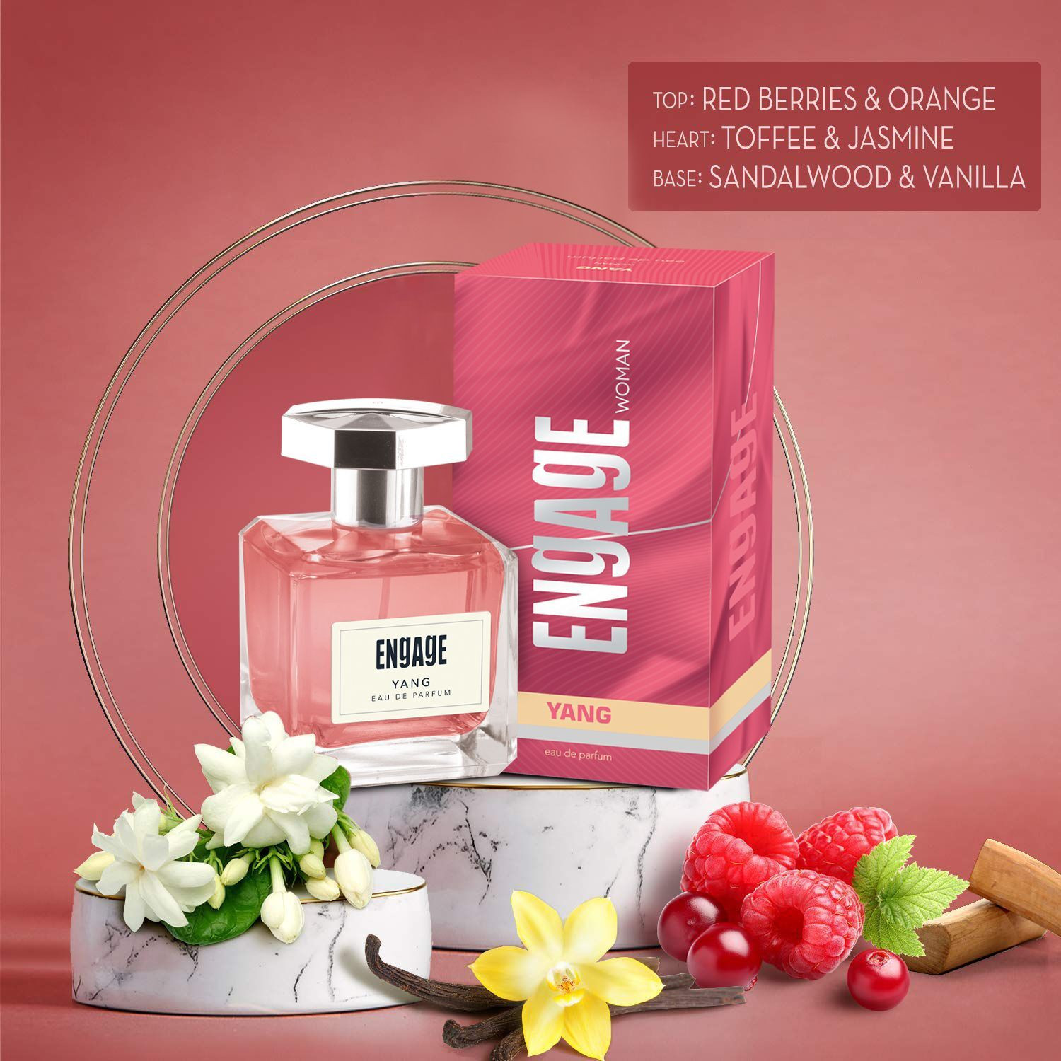 Image of Engage Moments Luxury Women's Gift Set (X2)Yang + FemmeLong Lasting EDP Eau de Parfum - 200 ml