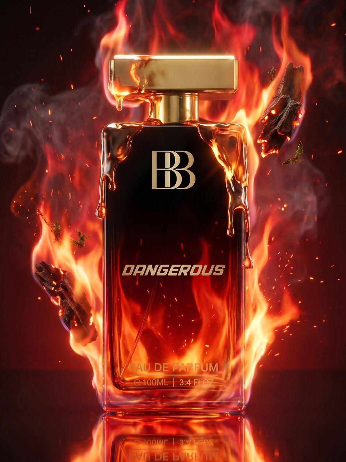 Image of BERGAMOT BEAUTE Dangerous Eau de Parfum | Long Lasting Perfume for Men with Aromatic and Spicy Eau de Parfum - 100 ml