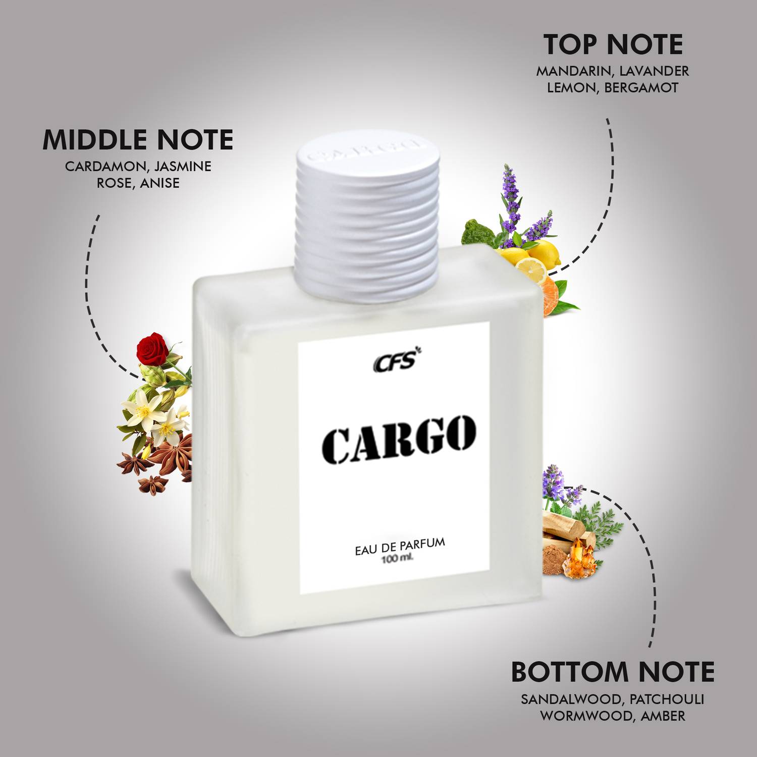 Cargo WHITE Eau de Parfum - 100 ml - Image 2