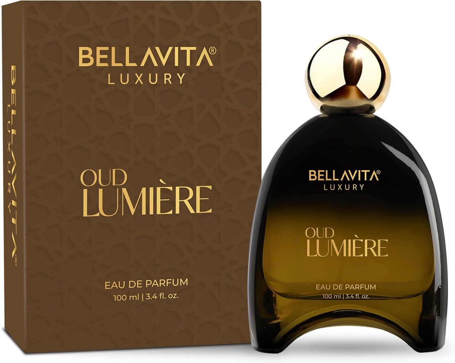 Image of BELLAVITA LUXURY OUD LUMIERE | Dubai Crafted | Perfume For Man | Premium Long Lasting Eau de Parfum - 100 ml (For Men)