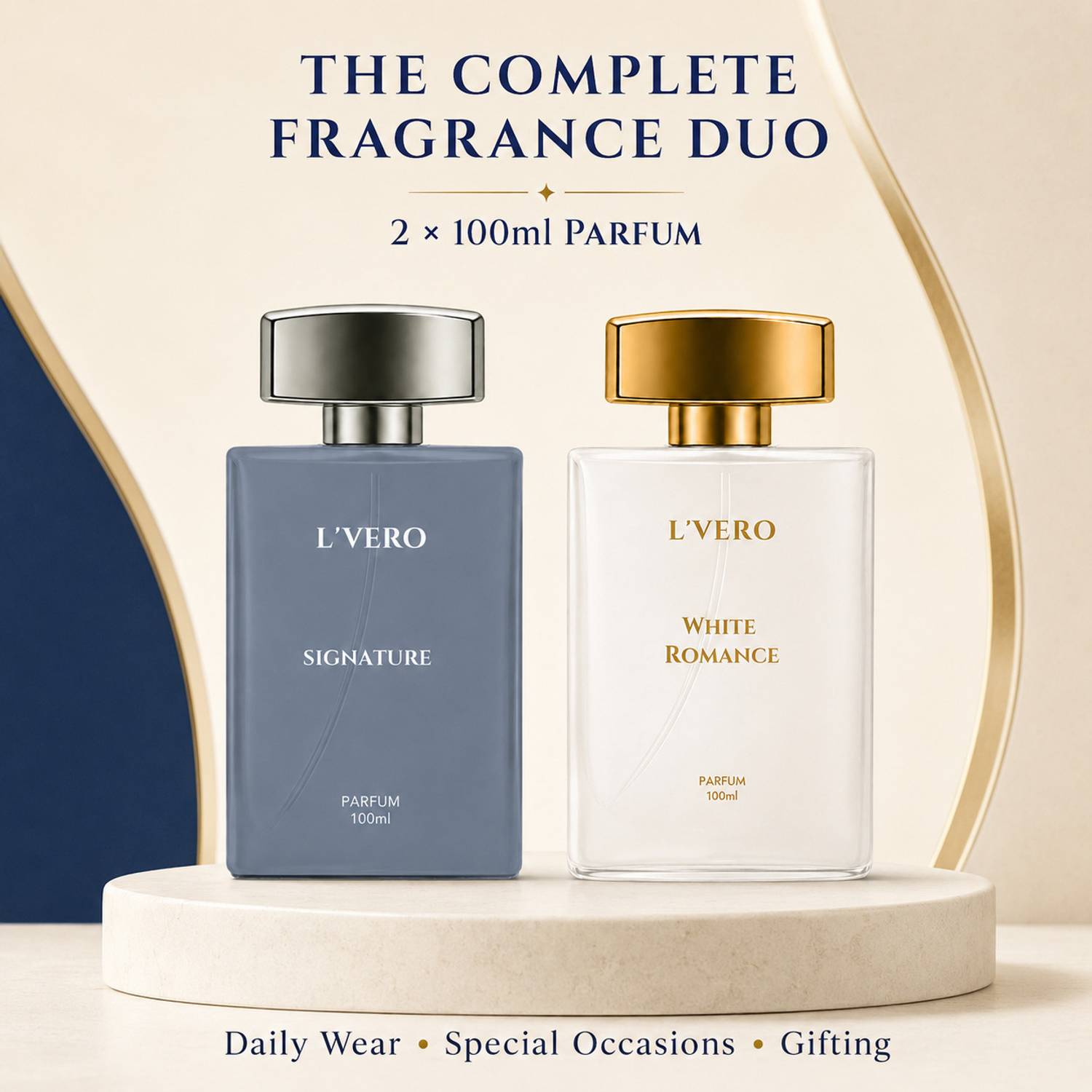 L'vero Signature & White Romance Parfum for Men 200ml - Image 4