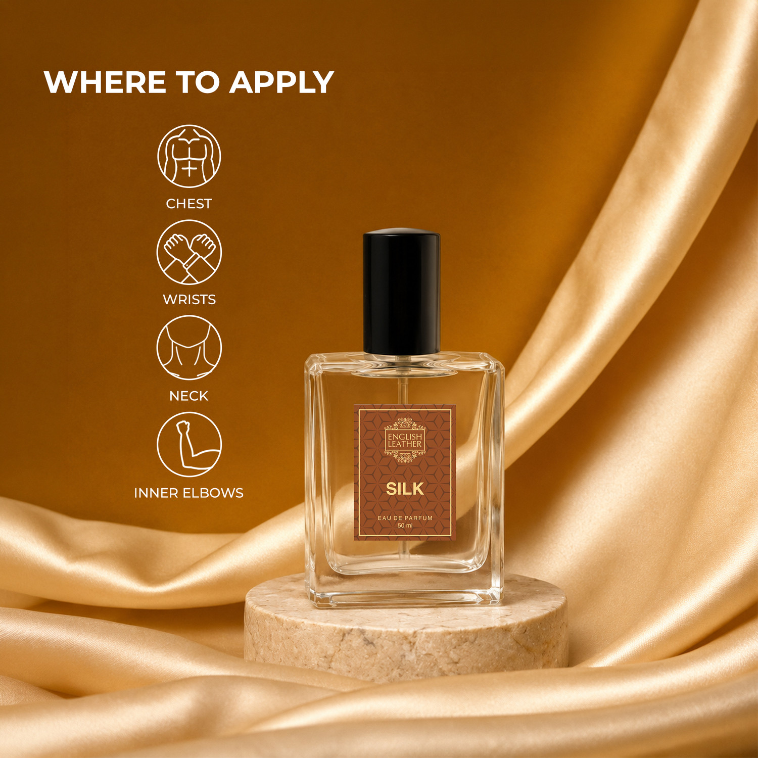 Image of English Leather Silk Eau de Parfum for Men & Women 50 ml | A Silky Aldehydic Floral with Iris Eau de Parfum - 50 ml