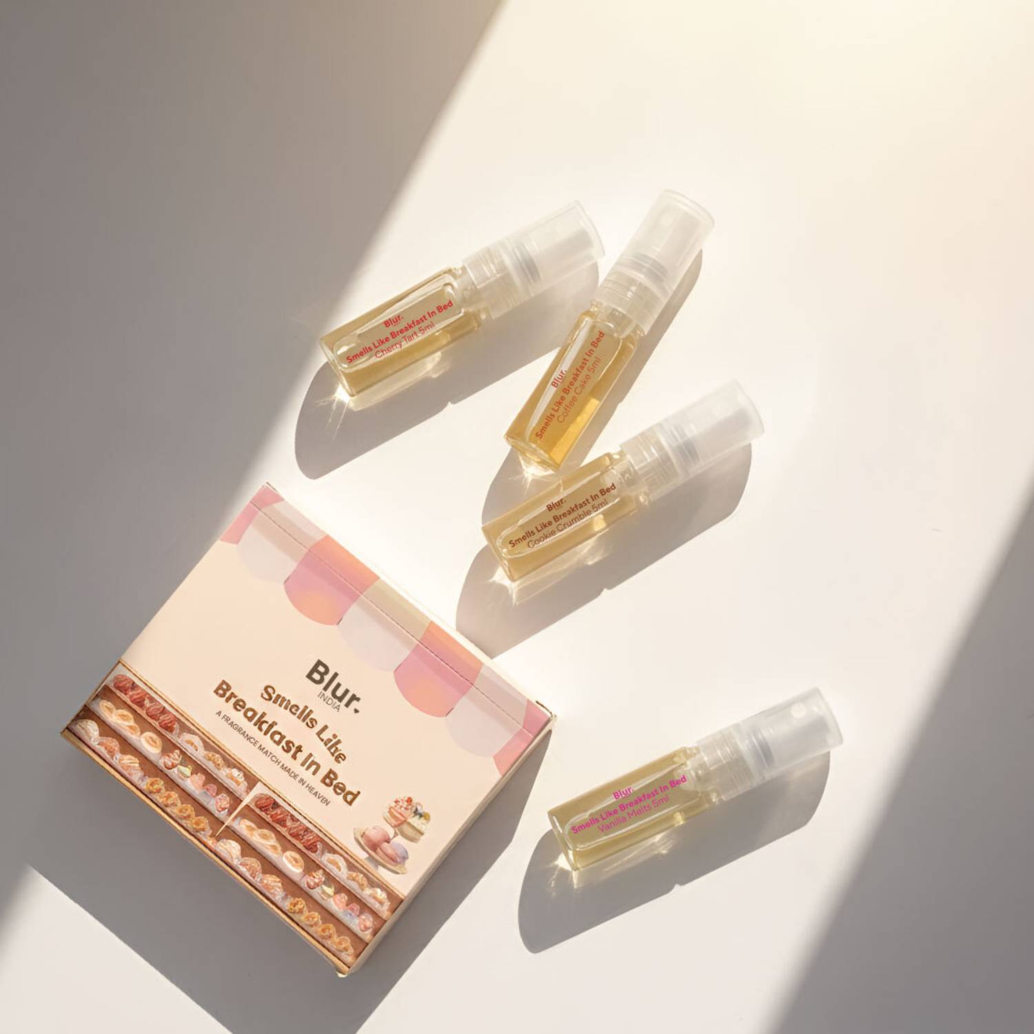 Blur India Breakfast in Bed EDP Discovery Set | Pack of 4 Miniature EDPs | 5ml Each Eau de Parfum - 20 ml