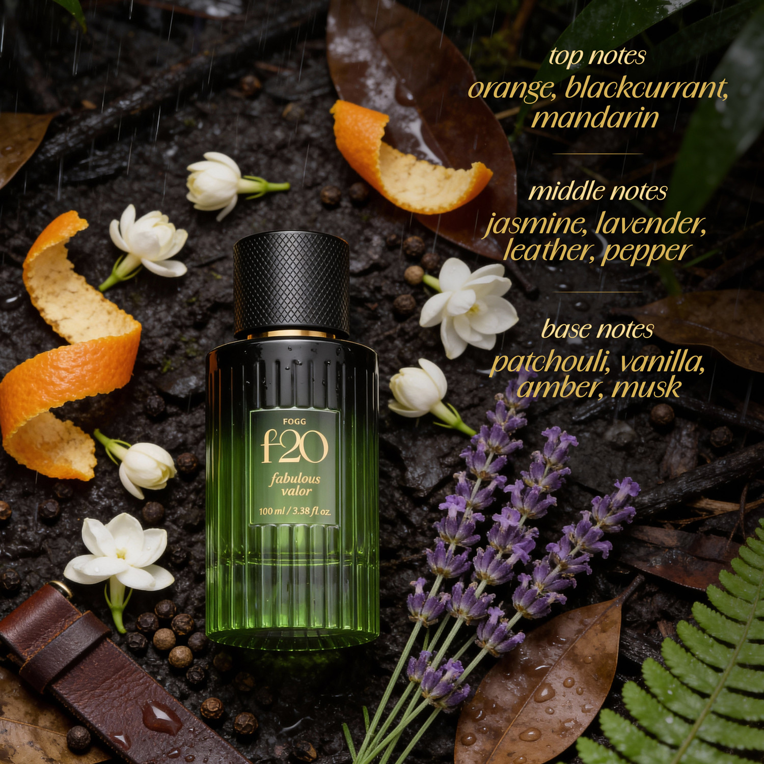 Image of FOGG Premium Luxury Unisex Perfume f20 Fabulous Valor -100ml Eau de Parfum - 100 ml