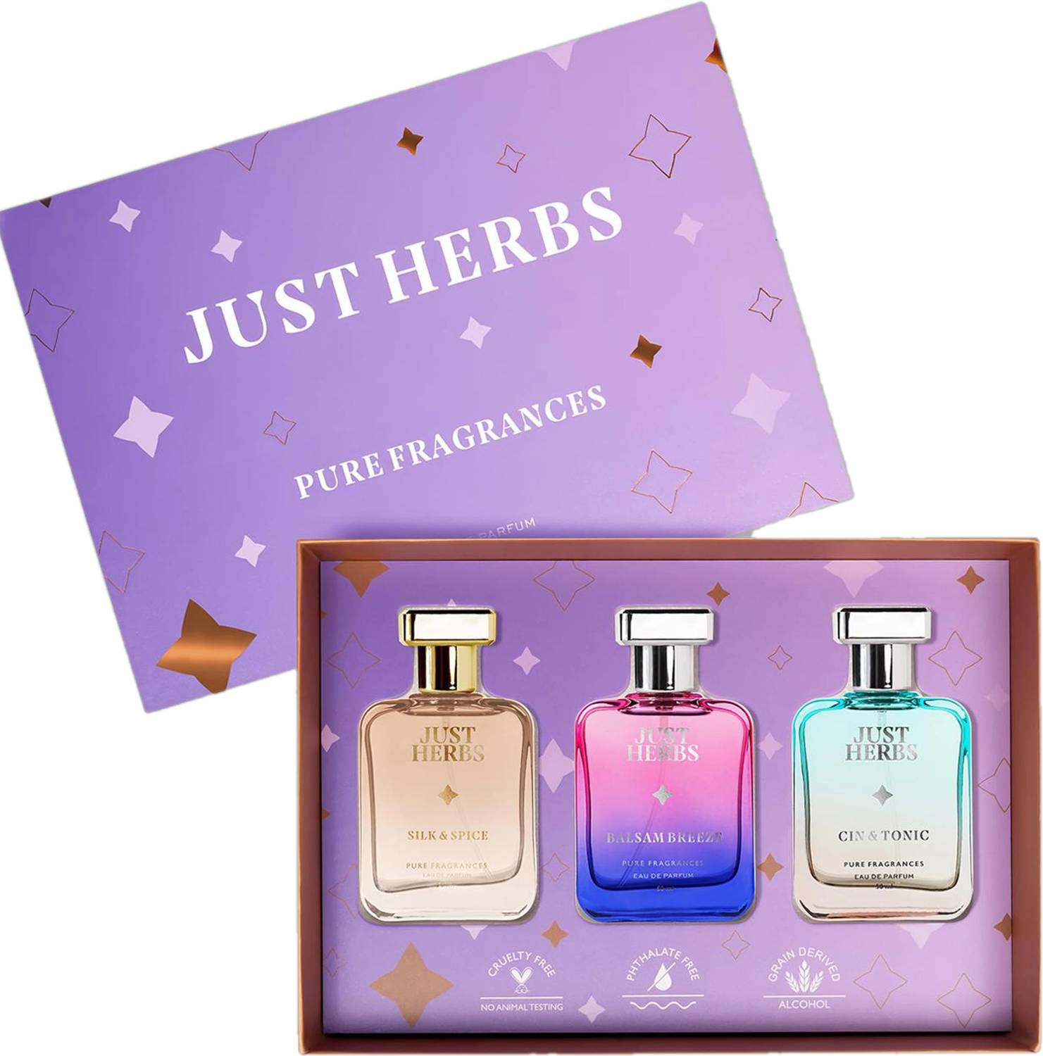 Just Herbs Refreshing & Energising Pack of 3 · 50 ml (150 ml total) - Image 1