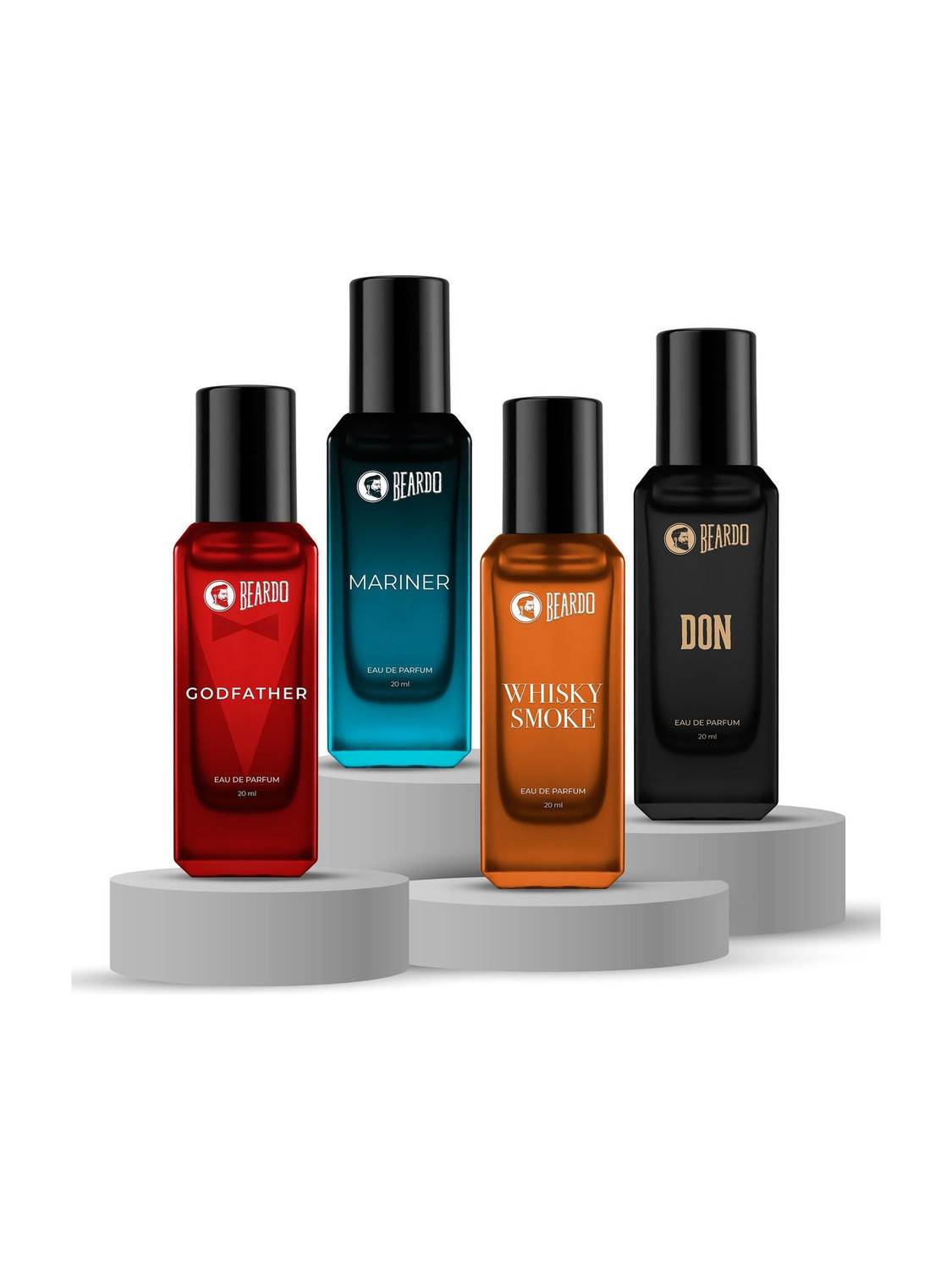 BEARDO Whisky Smoke, GodFather, Pack of 4 · 80 ml (320 ml total) - Image 1