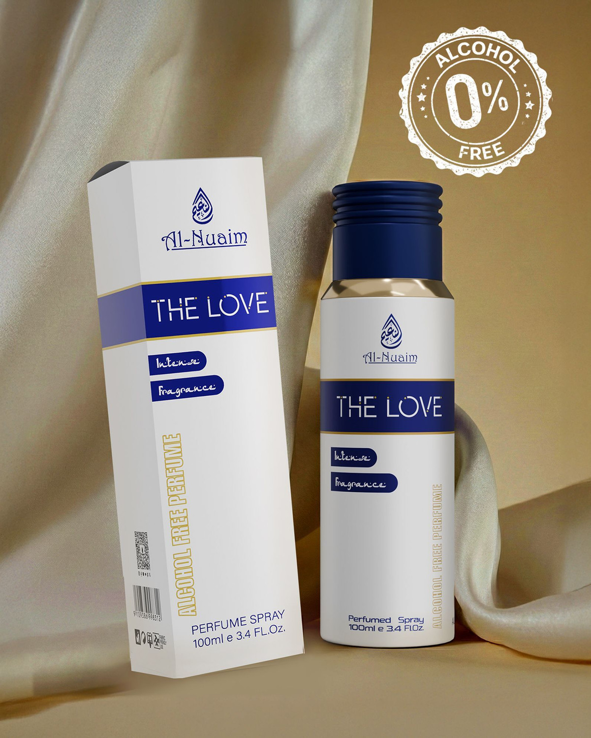 Image of Al-Nuaim 100Ml The Love Perfume Spray Free From Alcohol for Men & Women Eau de Parfum - 100 ml