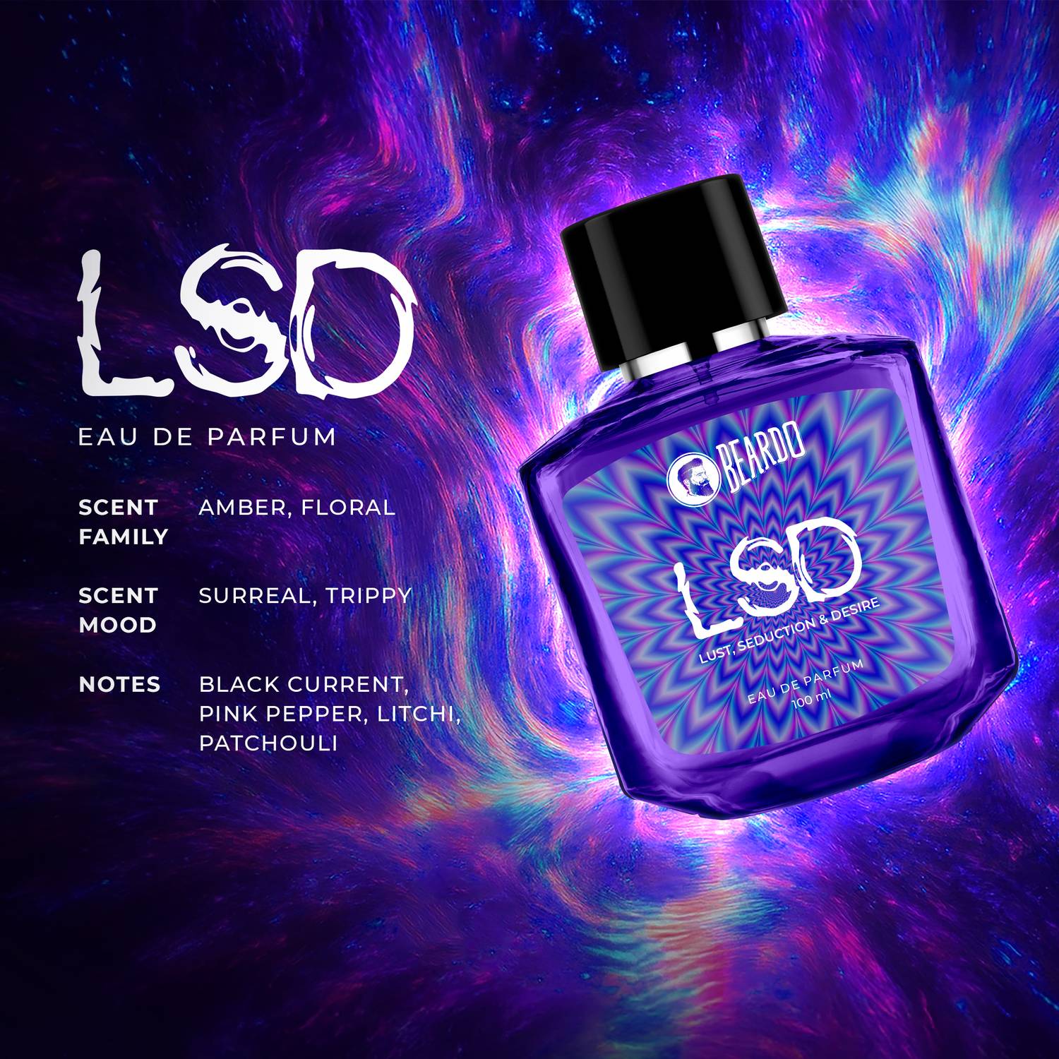 BEARDO LSD Perfume 100 ml Orange - Image 3