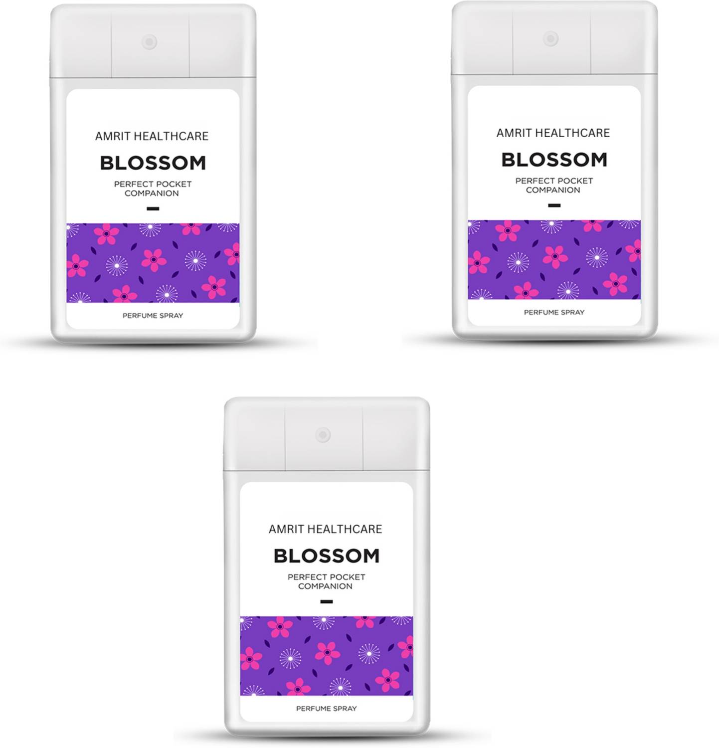 Amrit Healthcare Blossom Perfume Spray (pack of 3 18ml each) Perfume - 54 ml