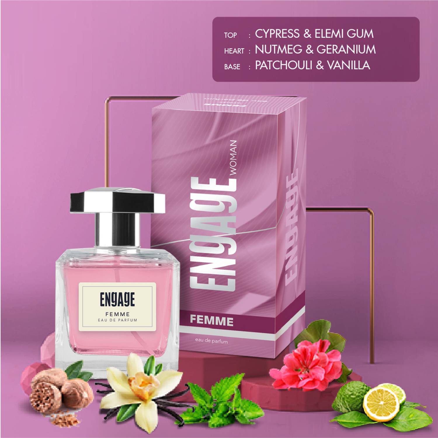 Femme Citrus Floral Long Lasting Eau de Parfum - 100 ml - Image 4