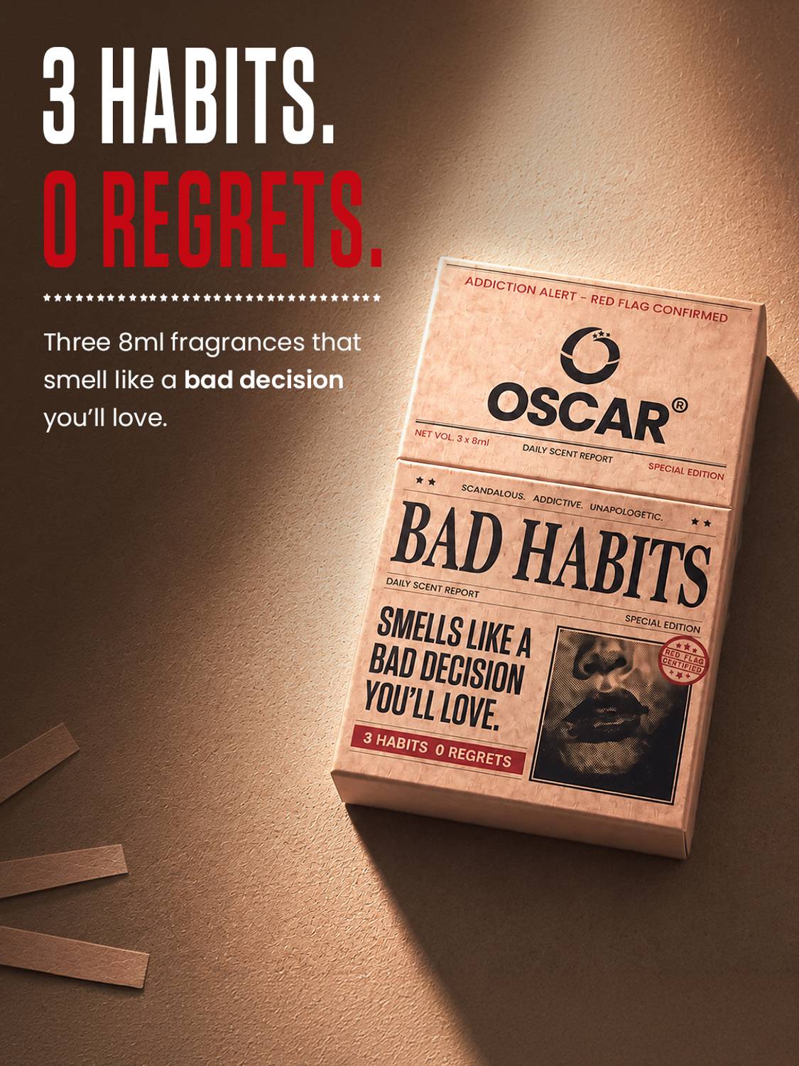 OSCAR Bad Habits Perfume 3x8ml Combo Pack of 3 · 8 ml (24 ml total) - Image 2