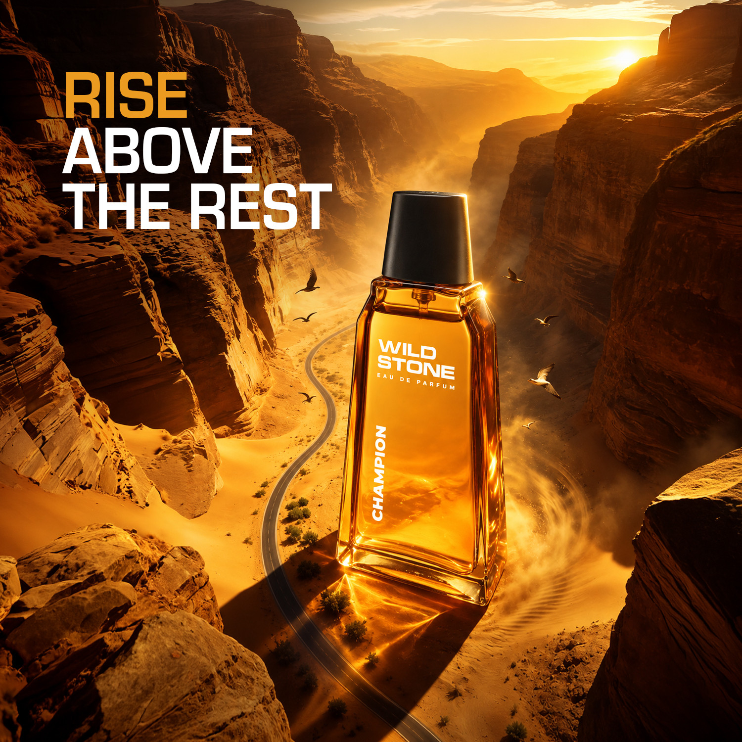 Image of Wild Stone Champion Perfume, Long Lasting Fragrance Scent, Luxury Perfume Spray, Eau de Parfum - 90 ml