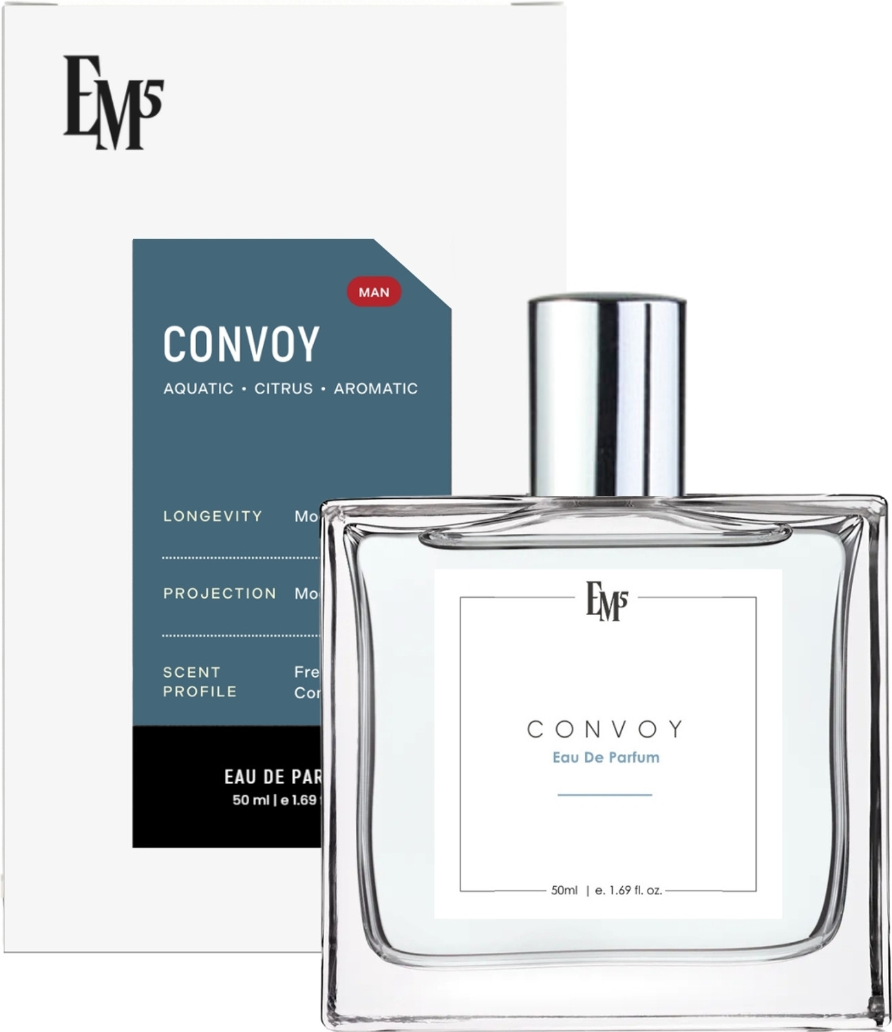Image of Em5 Convoy Perfume Strong and Long Lasting Fragrance Eau de Parfum - 50 ml