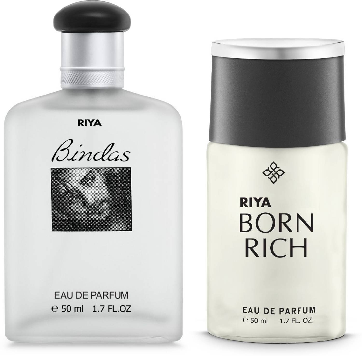 RIYA Bindas & Born Rich Perfume For Pack of 2 · 50 ml (100 ml total)