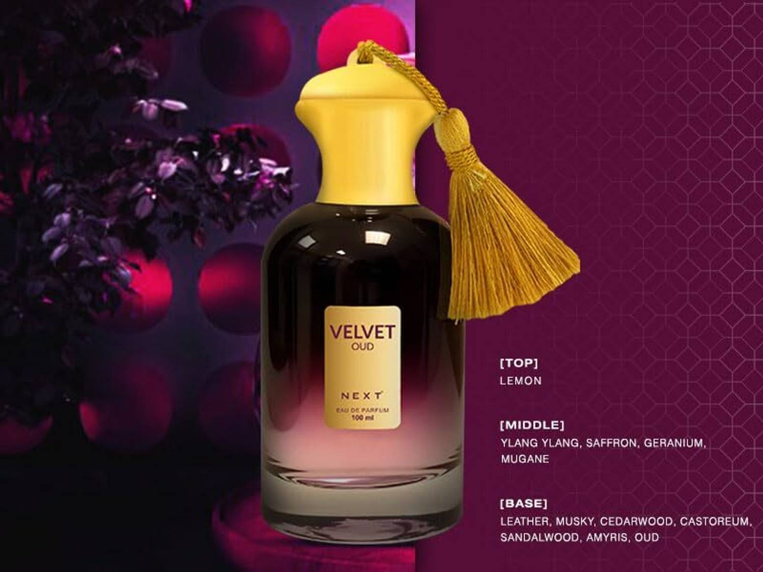 NEXT Velvet Oud Perfume 100 ml - Image 2