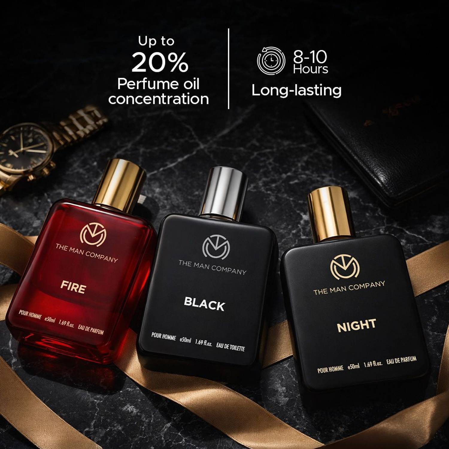 The Man Company Premium Perfume Pack of 3 · 50 ml (150 ml total) - Image 3